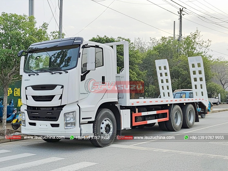 ISUZU Excavator Carrier Truck -Front Left Side