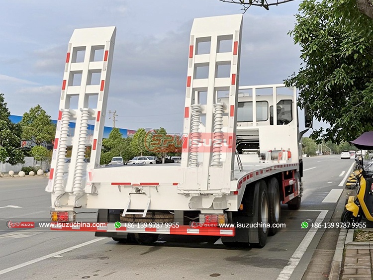 ISUZU GIGA 8X4 Excavator Transfer Truck - Rear Right Side