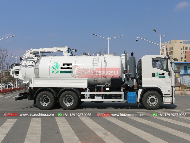 14000 Litres Combined Vacuum Jet Truck ISUZU - Right Side