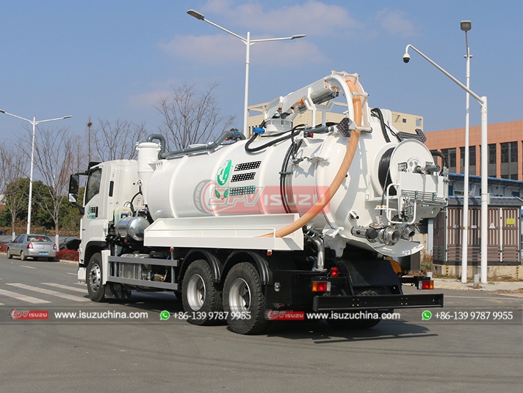 Combination Sewer Cleaner Truck ISUZU - Rear Left Side