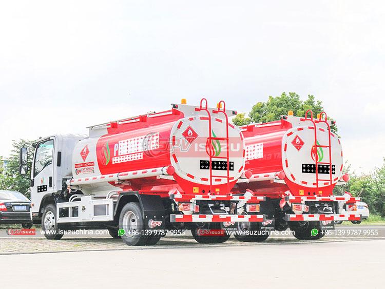 ISUZU NPR Fuel Storage Tank Truck - Rear Left Side