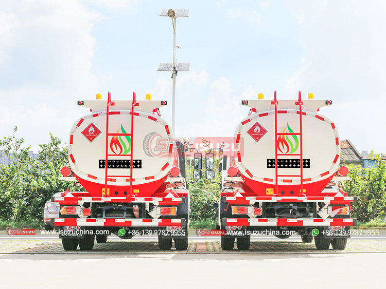 ISUZU NPR Fuel Transport Truck - Rear Side