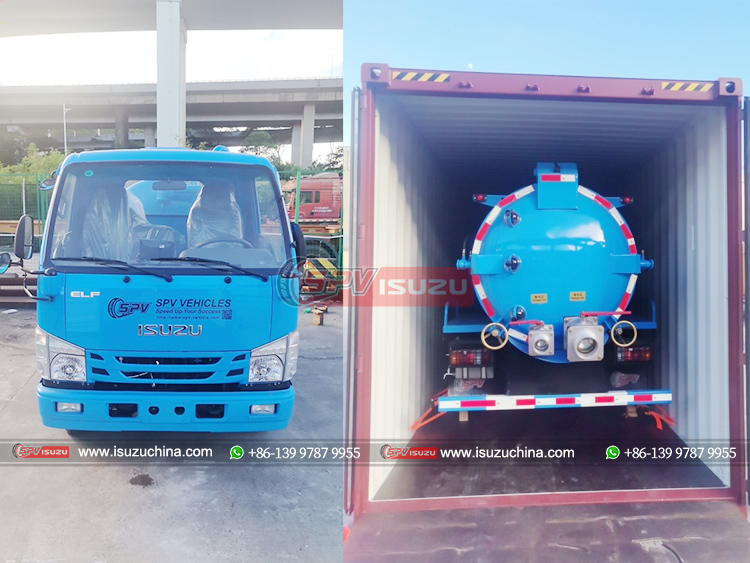 1 Unit of Sewage Tank Truck Loaded into Container at Yantian Port