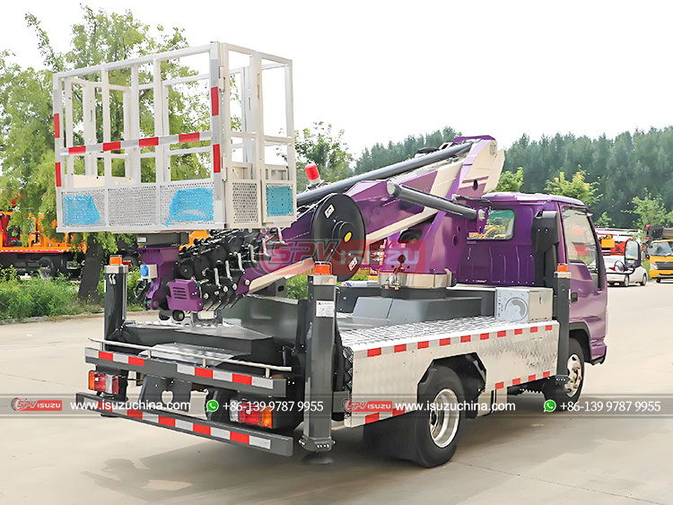 ISUZU 100P Telescopic Arm Aerial Working Truck - Rear Left Side