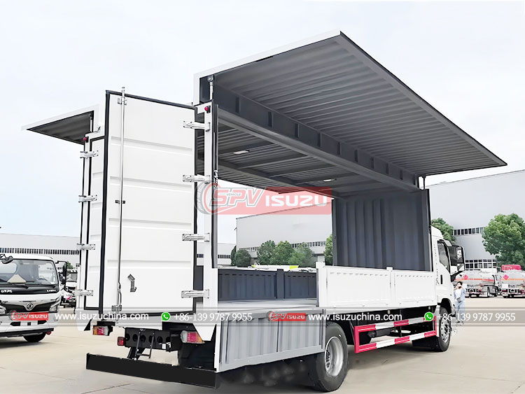 ISUZU 4X2 Heavy Duty Wing Van Truck - Rear Right Side
