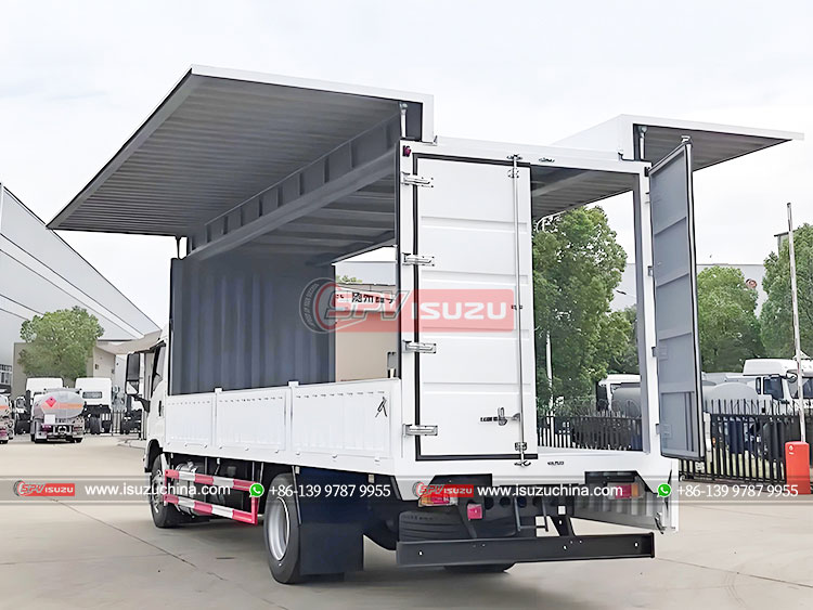 ISUZU Commercial Wing Van Truck - Rear Left Side