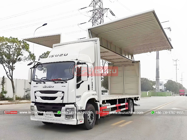 ISUZU GIGA 4X2 Wing Van Cargo Truck - Front Left Side