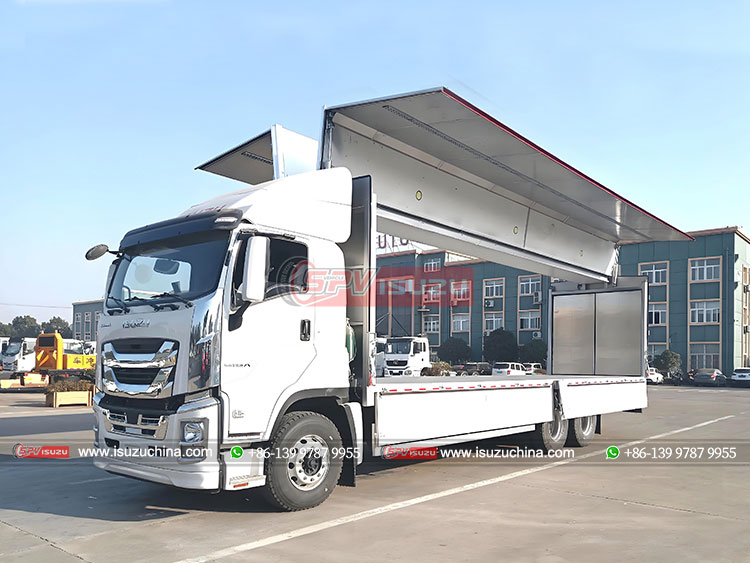 ISUZU GIGA 6X4 Commercial Wing Van Truck - Open Wing