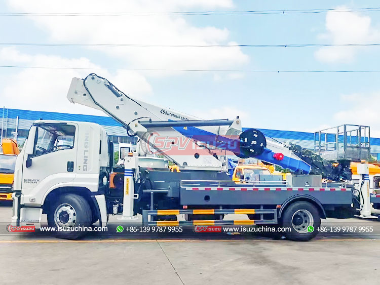 ISUZU Fold Arm Aerial Platform Truck- Left Side