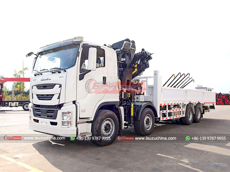 ISUZU GIGA 8X4 Crane Truck - Front Left Side
