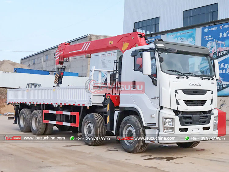 ISUZU 4 Axles Mobile Crane Truck - Front Right Side