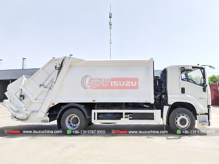 ISUZU 4X2 Garbage Compactor Truck - Right Side