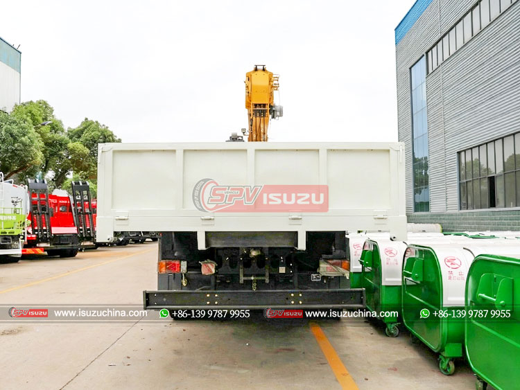 ISUZU 8X4 Cargo Crane Truck - Rear Side