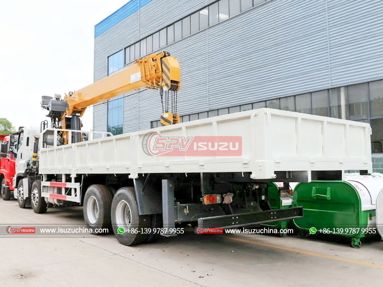 ISUZU 8X4 Self-loading Crane Truck - Rear Left Side