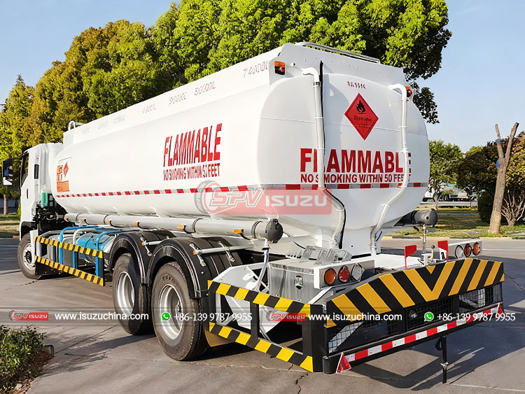 ISUZU GIGA 10 Wheels Fuel Carrying Truck - Rear Left Side