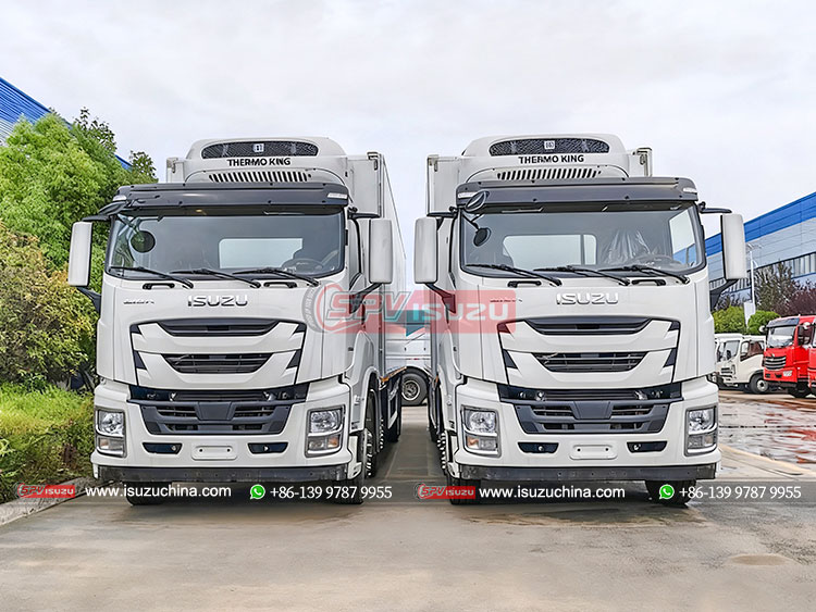 ISUZU GIGA 4 Axles Frozen Van Truck - Front Side