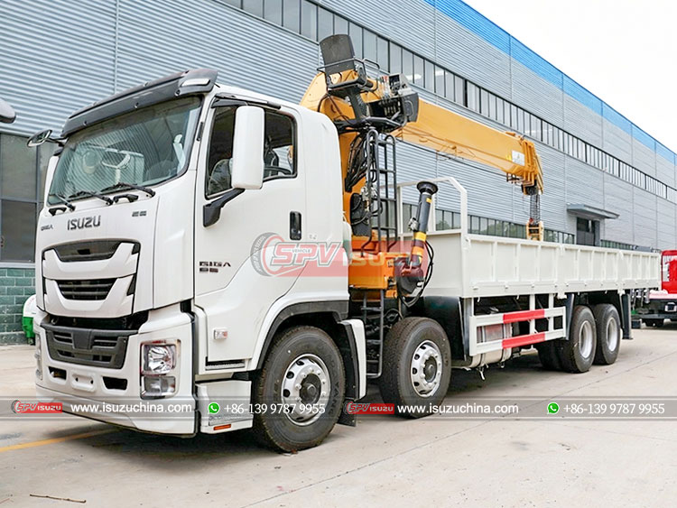 ISUZU GIGA 4 Axles Hydraulic Truck Crane - Front Left Side