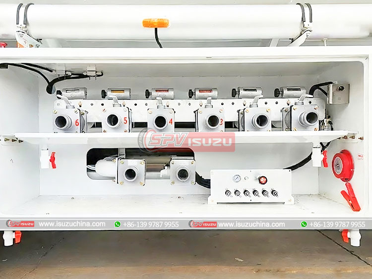 ISUZU GIGA Fuel Bowser - Compartment Valves
