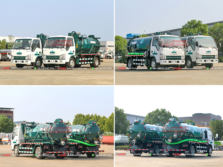 2 Units Of ISUZU 100P Sewer Suction Trucks to Djibouti