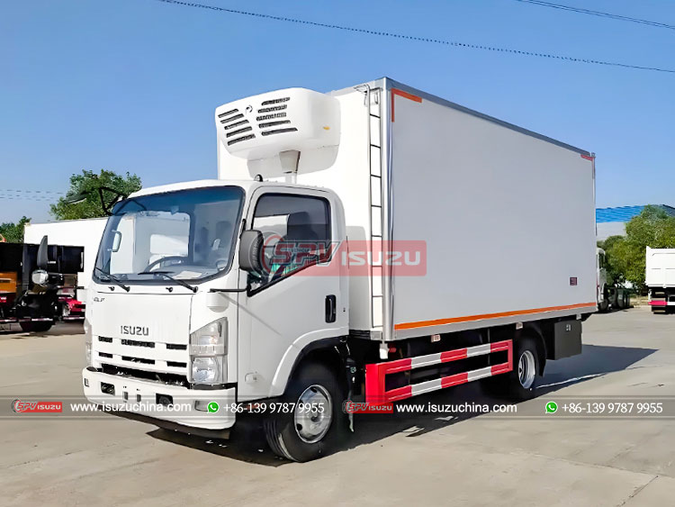 ISUZU 700P Van Truck With Independent Cooler - Front Left Side