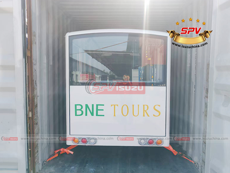 14 Seater Sightseeing Car Loaded into Container