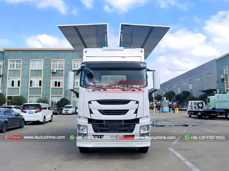 ISUZU Aluminum Alloy Cargo Truck - Front Side