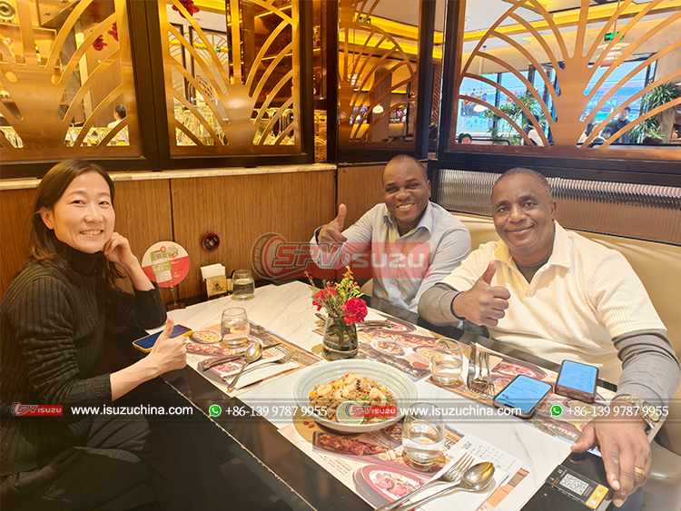 Dinner Time with Mozambique Clients