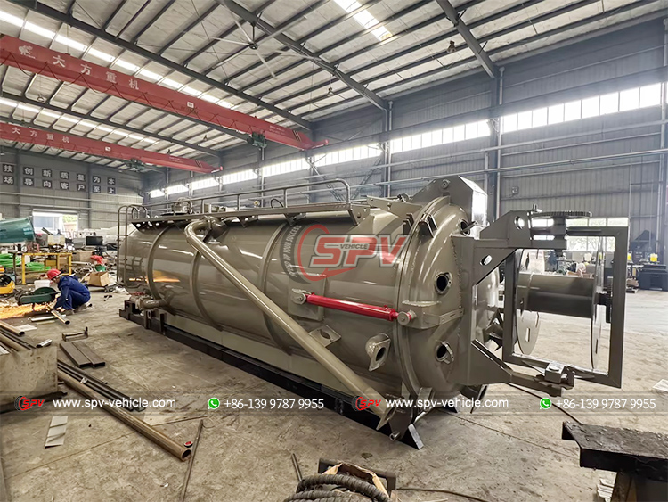 10,000 Liters Sewage Vacuum Tank Was Ready in SPV Factory