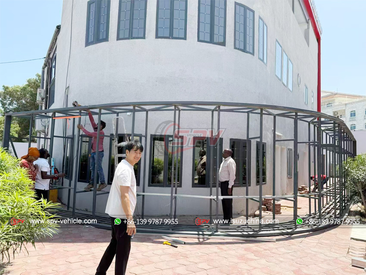Welding Iron Frame for Outside LED Display Screen in Djibouti