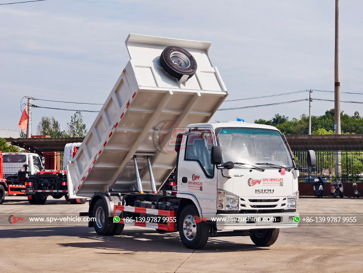 4 CBM Construction Dump Truck ISUZU - Front Right