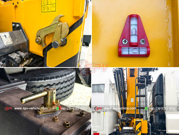 6 Wheels Cargo Truck With Crane - Equippments' Details