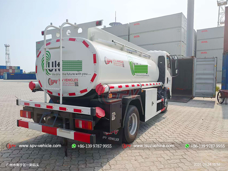 SPV 5,000 Litres Fuel Dispensing Truck ISUZU Loading into Container