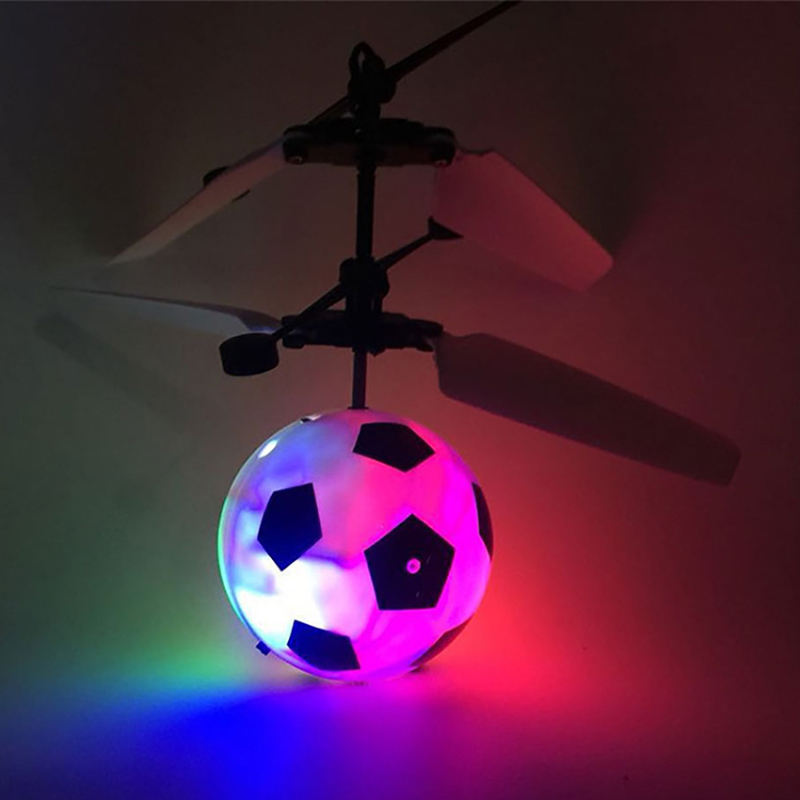 Intermitente Footy Flyer juguete RC fútbol helicóptero bola Mini juguete volador Spinner para niños