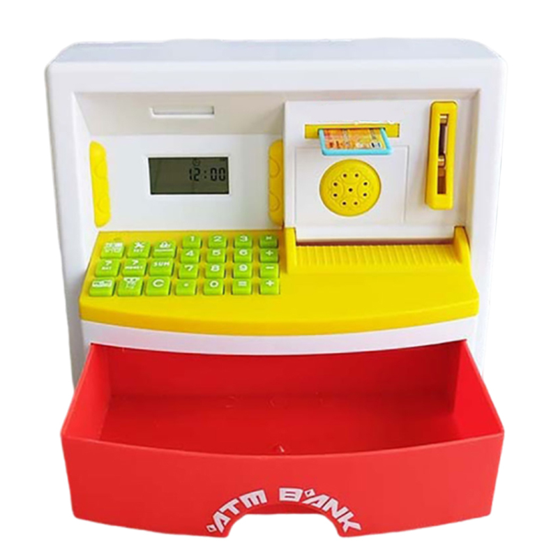 Hucha electrónica de juguete para cajero automático, Alcancías para niños para bautismo