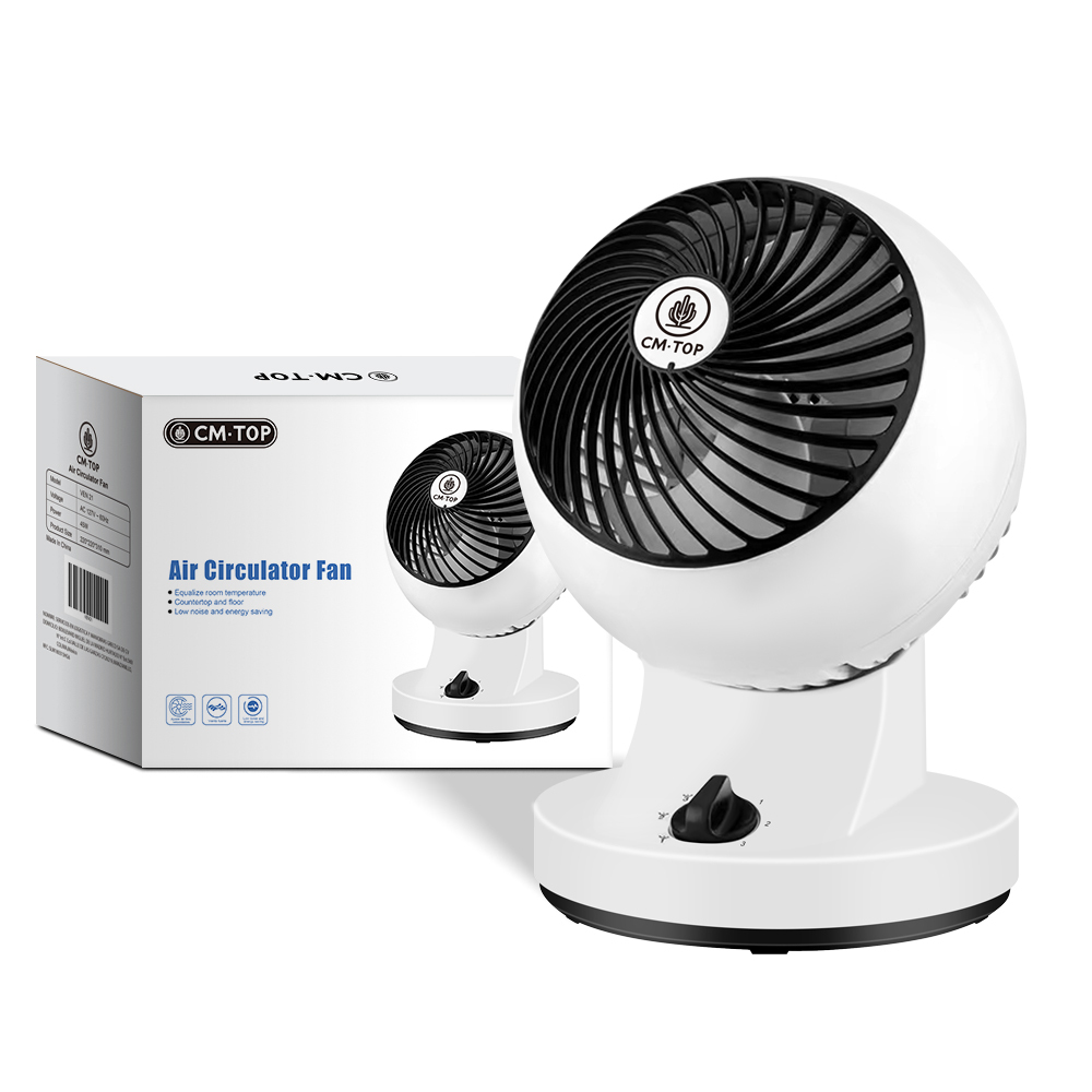 CM-TOP Ventilador Circulador de Aire de Escritorio 3 Velocidades
