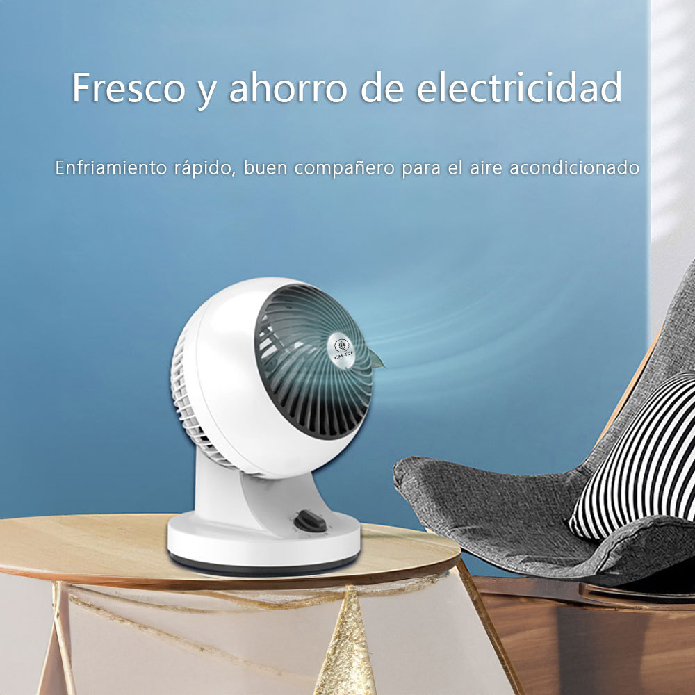 CM-TOP Ventilador Circulador de Aire de Escritorio 3 Velocidades