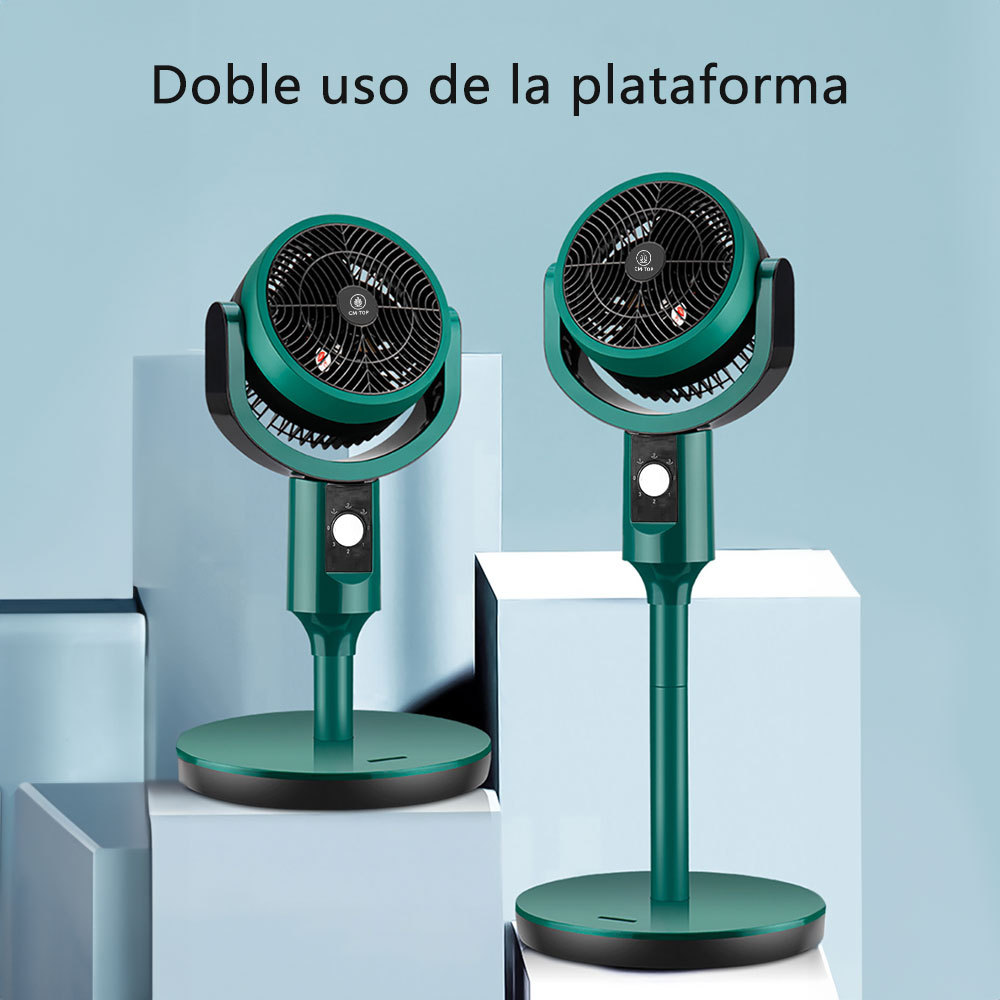 CM-TOP Ventilador Portatil 2 en 1 Circulador de Aire Oscilante