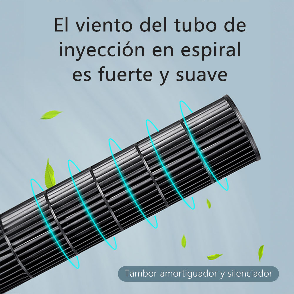 CM-TOP Ventilador de Torre Silencioso Regulable 3 Velocidades Negro
