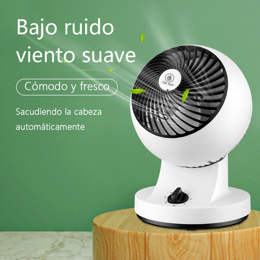CM-TOP Ventilador Circulador de Aire de Escritorio 3 Velocidades