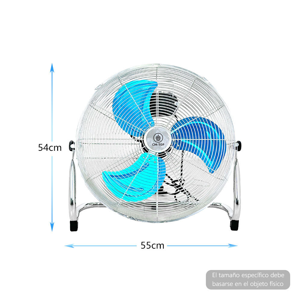CM-TOP Ventilador de Piso Industrial de Metal para Almacén