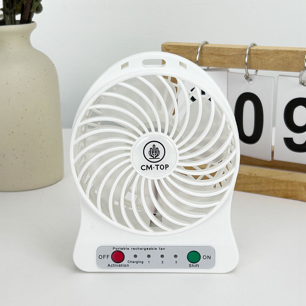 FS65 CM-TOP Mini Ventilador de Escritorio Portátil de 3 Velocidades