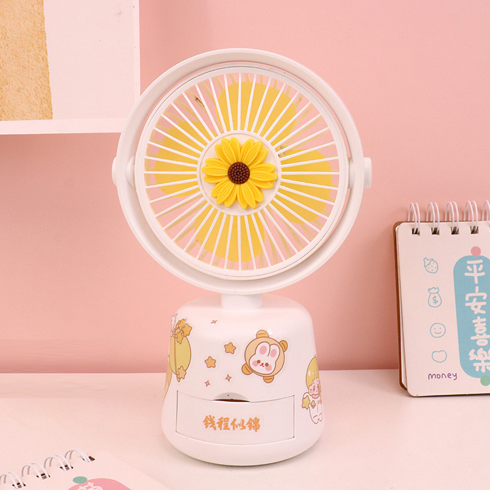 FS298 CM-TOP Mini Ventilador de Escritorio con Caja de Almacenamiento