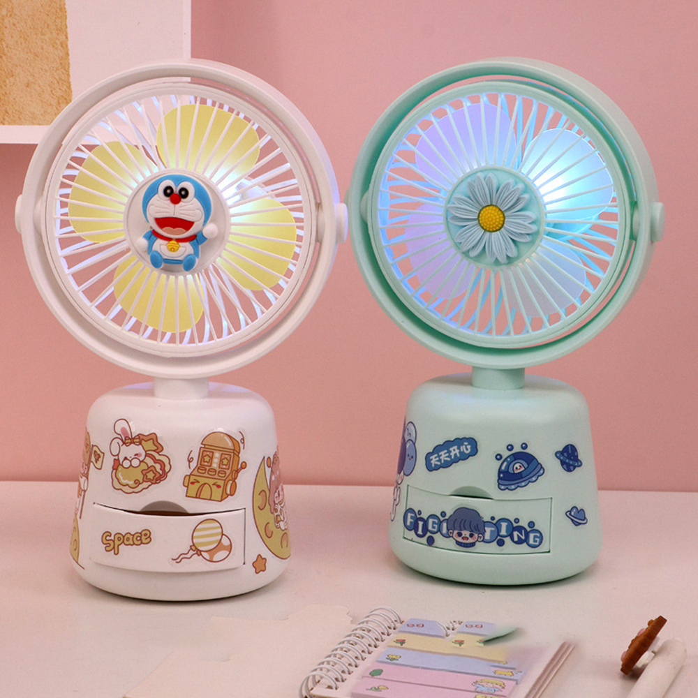 FS298 CM-TOP Mini Ventilador de Escritorio con Caja de Almacenamiento