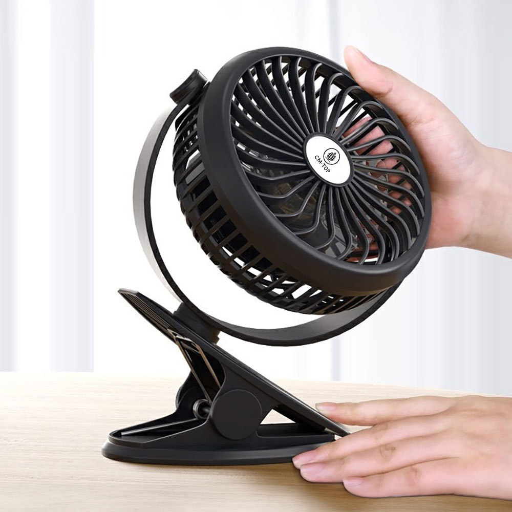 FS200 Mini Ventilador USB con Clip para Cochecito de Bebé