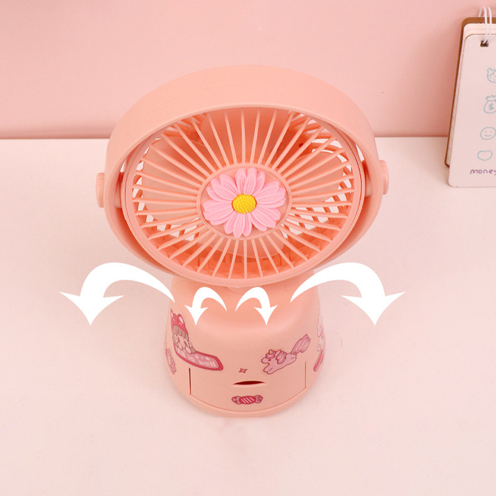 FS298 CM-TOP Mini Ventilador de Escritorio con Caja de Almacenamiento