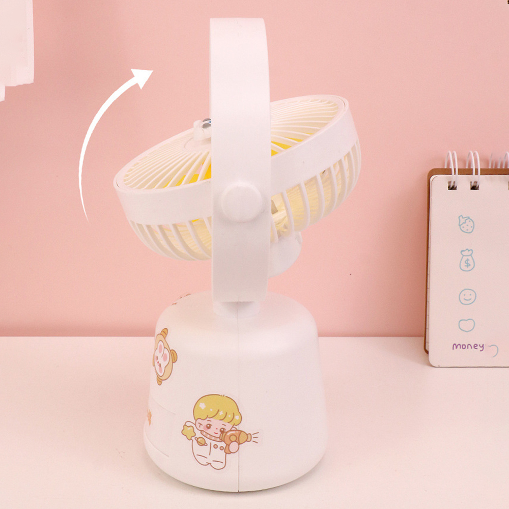 FS298 CM-TOP Mini Ventilador de Escritorio con Caja de Almacenamiento