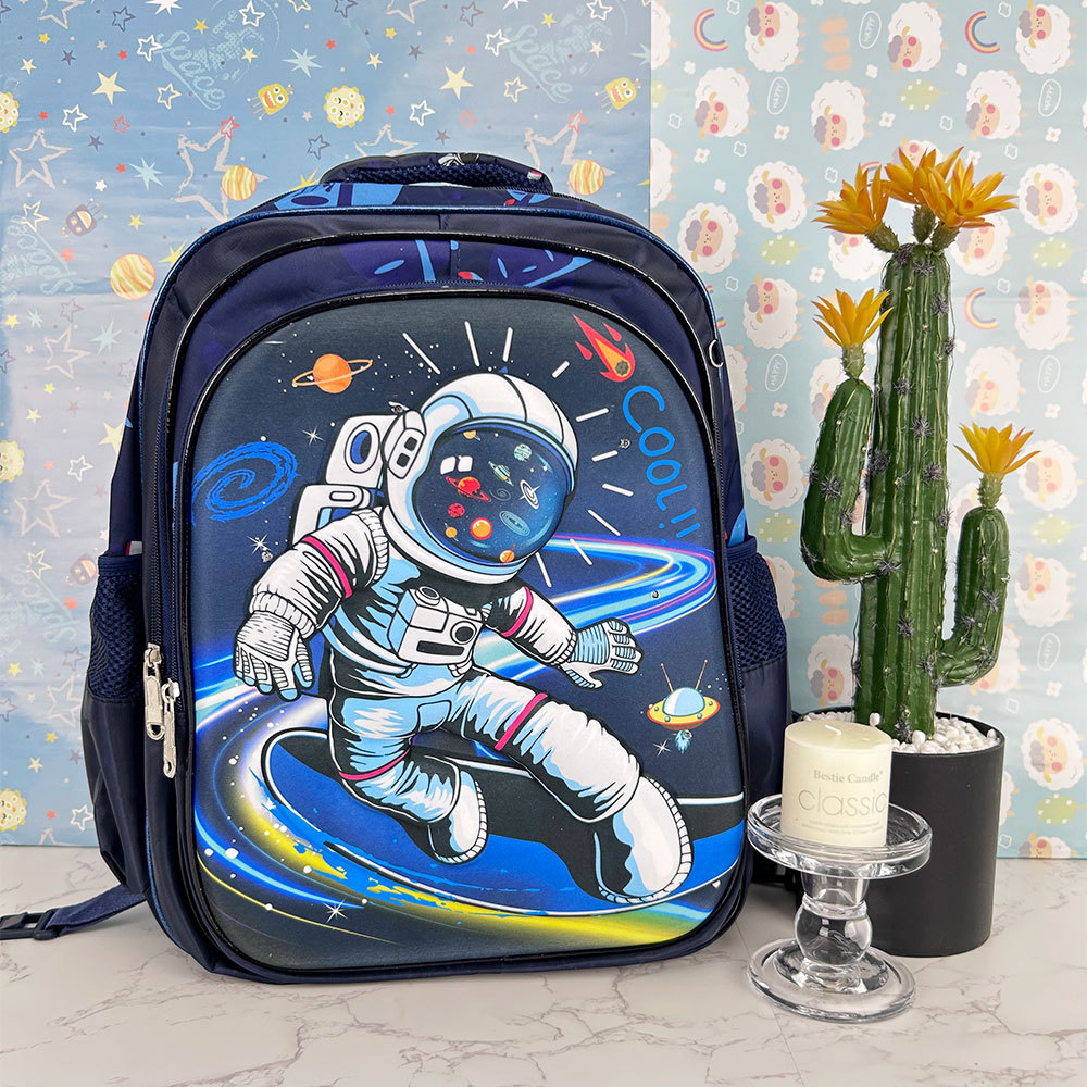 BAG341  CM-TOP Set 3 Mochila Astronauta Con Lonchera Y Lapicera Para Niños