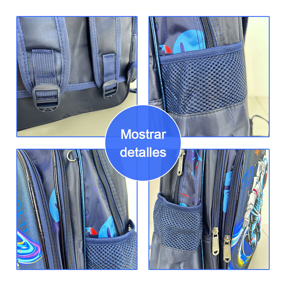 BAG341  CM-TOP Set 3 Mochila Astronauta Con Lonchera Y Lapicera Para Niños