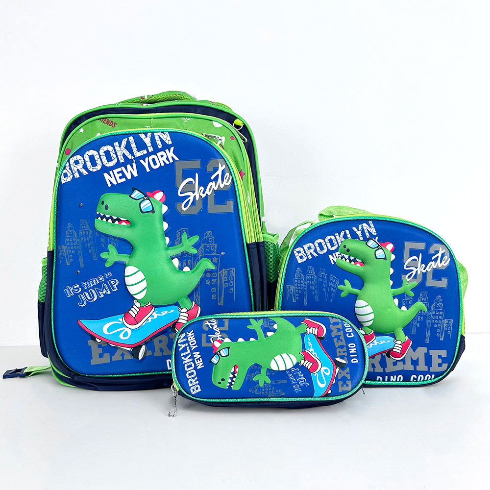 BAG344  CM-TOP Set 3 Mochila Escolar Primaria Niños Con Lonchera Y Lapicera