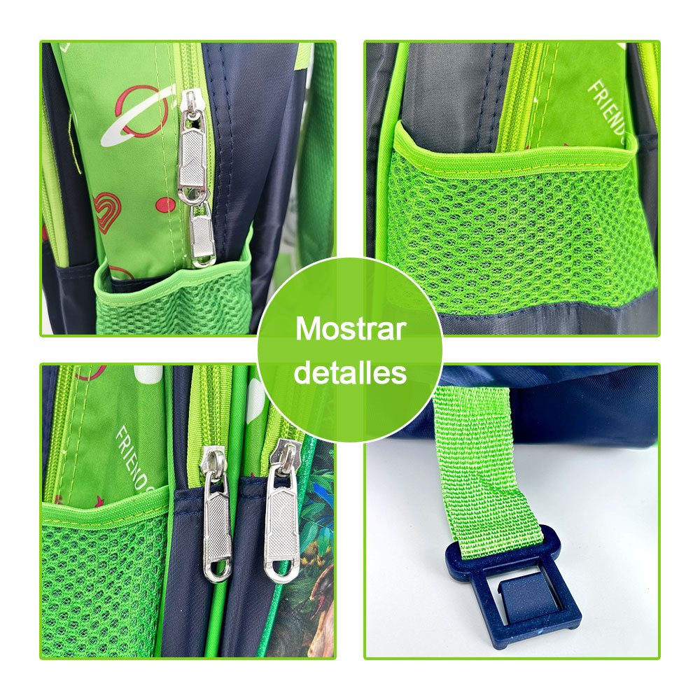 BAG343  CM-TOP Set 3 Mochila Dinosaurio Para Niños De Escuela Primaria